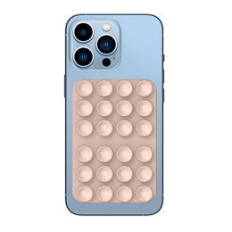 Zuignap Spiegel Telefoonhouder – Draagbare Smartphone Houder – Licht Roos