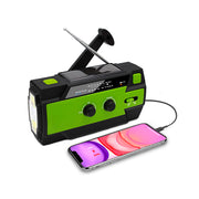 ⚠️ 🆘 Portable Emergency AM/FM Radio Solar Hand Crank 4000mAh – Noodradio met SOS Alarm & Powerbank