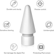 Apple Pencil Vervangingstips 1e & 2e Generatie (4 Pack) | iPencil Nibs Accessoires