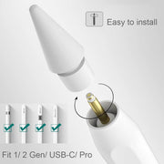 Apple Pencil Vervangingstips 1e & 2e Generatie (4 Pack) | iPencil Nibs Accessoires