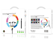 Selfie Ring Light RGB Plus Edition 18 Inch – met Statief & Telefoonhouder