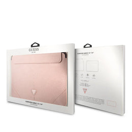 Guess Laptop & Tablet Sleeve 14 Inch Roze | PU Saffiano Design | FixHub