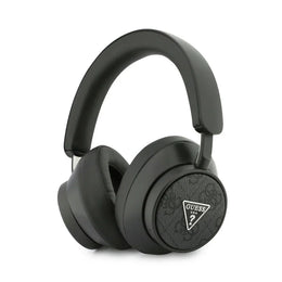 Guess Bluetooth Koptelefoon – ENC – PU Leer – 4G Triangle Logo – Zwart