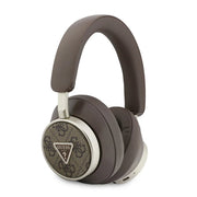 Guess Bluetooth Headphones - ENC - PU Leather With Case - 4G Triangle Logo Roze