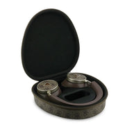 Guess Bluetooth Headphones - ENC - PU Leather With Case - 4G Triangle Logo Bruin