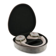 Guess Bluetooth Headphones - ENC - PU Leather With Case - 4G Triangle Logo Zwart