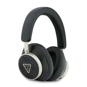 Guess Bluetooth Headphones - ENC - PU Leather With Case - 4G Triangle Logo Bruin