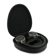Guess Bluetooth Headphones - ENC - PU Leather With Case - 4G Triangle Logo Zwart