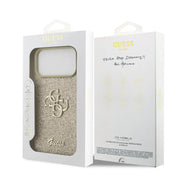 Guess iPhone 17 Pro Max Backcover Hoesje Roos – Luxe Big 4G Design – Fixed Glitter Swarovski – Premium Fashion Case
