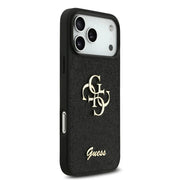 Guess iPhone 17 Pro Max Backcover Hoesje Goud – Luxe Big 4G Design – Fixed Glitter Swarovski – Premium Fashion Case