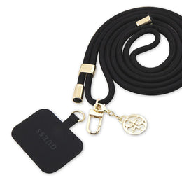 Guess Universal Phone Strap 1M – Luxe Crossbody Telefoonkoord – Zwart/Goud