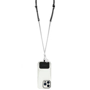 Guess Universele Crossbody Strap – Luxe Tasriem met Monogram – Zwart/Zilver