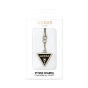 Guess Universal Phone Strap Diamond Charm – Luxe Crossbody Telefoonkoord – Zwart/Goud