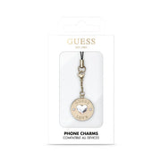 Universal Phone Strap Diamond Heart Charm – Luxe Crossbody Telefoonkoord – Goud
