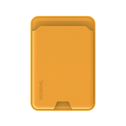 Magnetische Leren MagSafe Kaarthouder Cover voor iPhone en Samsung Dark Bruin