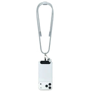 Karl Lagerfeld Crossbody Telefoonkoord met USB-C Laadkabel – Luxe Smartphone Strap – Zwart