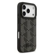 Lacoste iPhone 17 Pro Max Backcover Hoesje – MagSafe Compatible – Nomogramme Logo – Luxe Bescherming met Ingebouwde Camera Stand Zwart