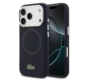 Lacoste iPhone 17 Pro Max Backcover Hoesje – Premium MagSafe Case met Metal Logo, Schokbestendige Bescherming & Stijlvolle Afwerking Rood