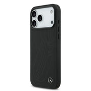 Mercedes-Benz iPhone 17 Pro Max Backcover Hoesje – Luxe Genuine Leather – MagSafe Ondersteuning – Large Laurel Leave Logo – Premium Bescherming