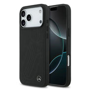 Mercedes-Benz iPhone 17 Pro Max Backcover Hoesje – Luxe Genuine Leather – MagSafe Ondersteuning – Large Laurel Leave Logo – Premium Bescherming