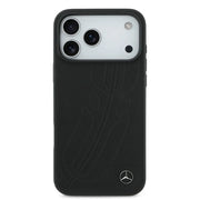 Mercedes-Benz iPhone 17 Pro Max Backcover Hoesje – Luxe Genuine Leather – MagSafe Ondersteuning – Large Laurel Leave Logo – Premium Bescherming