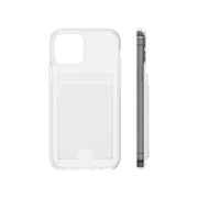 Armor Shockshield Cardholder Case voor iPhone 17 Pro Max – Transparante Antishock Backcover met Pasjeshouder, Verstevigde Hoeken & MagSafe-Compatibel