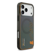 Red Bull Racing iPhone 17 Pro Max Backcover Hoesje – MagSafe Double Layer Bescherming – Vertical MV 1 Design – Schokbestendig & Premium Grip Grijs