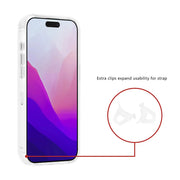 Defender iPhone 17 Pro Max Backcover Hoesje – MagSafe Compatibel Antishock Case met Strap Clip – Schokbestendig Transparant TPU